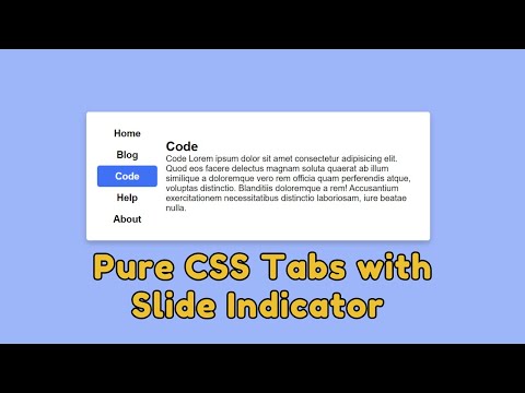 The Ultimate Guide to Vertical Tabs with Slide Indicators: HTML & CSS
