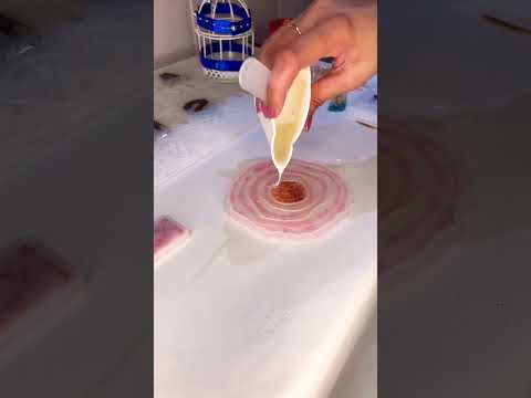 3D Flower resin coaster #resintutorial #diy #epoxyresin #resinhacks