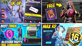 BGMI NEXT UC UP EVENT ? | PRE-ORDER EVENT | HOW TO COMPLETE BLIZZARD ACHIEVEMENT | A16 RP MAX |UC UP