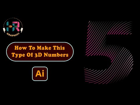 Make Colourful 3D Numbers using by #illustrator