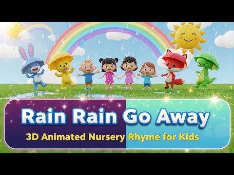 Rain, Rain, Go Away Nursery Rhyme With Lyrics -3D Animation #nurseryrhymes #rhymes