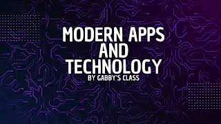 Modern Apps and Technology