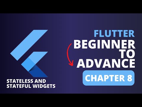 Flutter Beginner to Advance Course Chapter 8: Flutter Stateless and Stateful Widgets