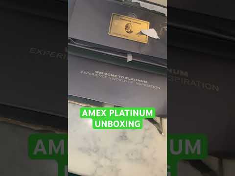 AMEX PLATINUM UNBOXING #americanexpress #centurion #amexplatinum