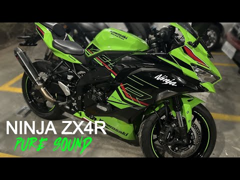 🔥 KAWASAKI NINJA ZX4R PURE SOUND - AKRAPOVIC