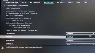 Secure virtualization with SVM Mode enabled