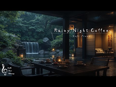 Rainy Zen Forest Retreat & Soft Piano • Calm Rain Sounds for Focus, Study & Deep Relaxation