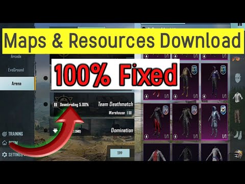 How to fix Map download problem in PUBG mobile | New update 1.0.0 error | Map and Resource Error