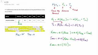 Forecasting using Trend Adjusted Exponential Smoothing