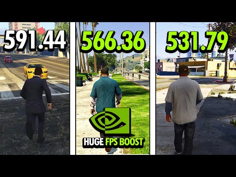 BEST NVIDIA Driver for GTA 5 – 566.36 vs 591.44 vs 531.79 Comparison