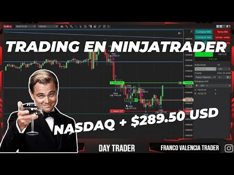 Trading en vivo Nasdaq + $289.50 USD #nasdaq #trading #inversiones #forex #futuros #ninjatrader