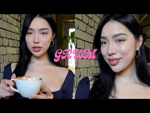 doing my makeup in a Korean café