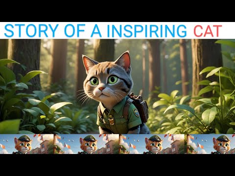 AN INSPIRING STORY OF A CAT | ANIMATED STORIES | KIDS STORIES | cat video |