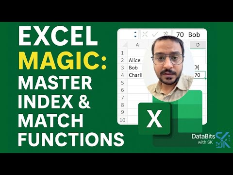Excel Magic: Master INDEX & MATCH Functions Like a Pro | Data Analyst Essentials