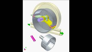 Pump with eccentric 4b480p | Mechanisms |Mechanical Engineering | Design Concepts |