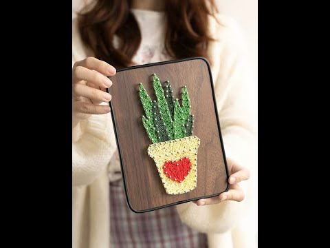 DIY STRING ART——Aloe