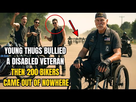 Young Thugs Bullied a Disabled Veteran — Then 200 Bikers Came Out of Nowhere