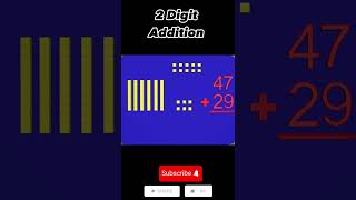 2 digit addition example #fastmathtricks #mathstricksandtips #fastmathquestions