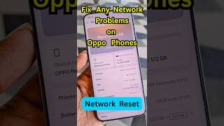 How to Network Reset on Oppo Android Phone | Fix Network Problems on Oppo #oopo #reset