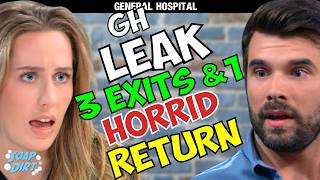 General Hospital LEAK: 3 HUGE EXITS, Kidnapping & AWFUL RETURN!! | Soap Dirt