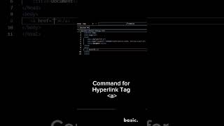 Hyperlink Tag HTML/CSS #basiccode #vscode #css #coding #html #hyperlink #htmlcss #code