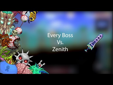 Zenith Vs. Every Boss | Terraria