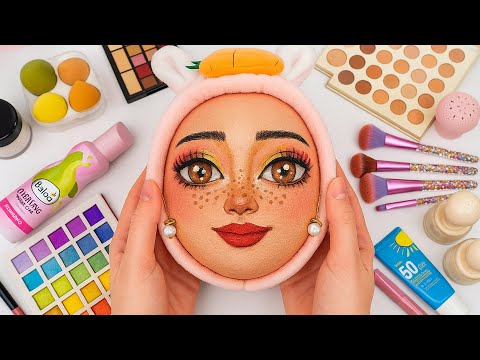 ASMR for Sleep / Festival Makeup on Melon🍉 (No talking)