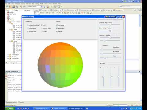 Phong lighting method in Java