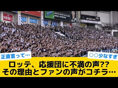 【応援団】ロッテ、応援団に不満の声？？その理由とファンの声がコチラ…【千葉ロッテマリーンズ】【プロ野球反応集】