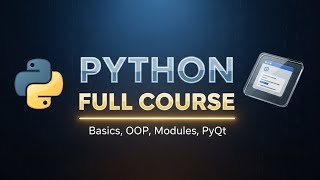 Python Programming Full Course Basics, OOP, Modules, PyQt | Complete Python Bootcamp 2025
