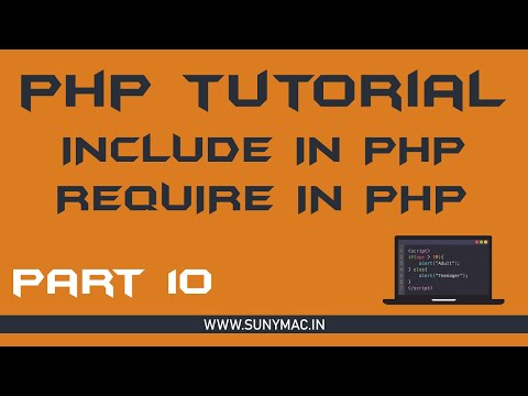 INCLUDE AND REQUIRE IN PHP ||GTU || Lecture 10|| Sunny Mac || Gujarati