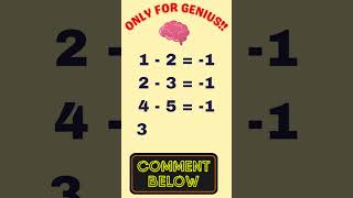 Tricky Maths Puzzles #shorts #ytshorts #youtubeshorts #trending #viral | #puzzlegeniushub