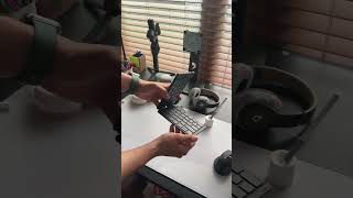 iPad setup with foldable keyboard⌨️                                 #homeoffice #ipad #ipadpro