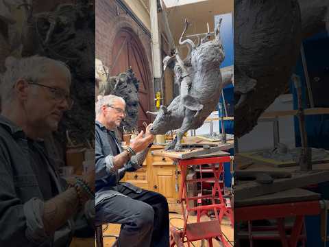 My new cowboy sculpture!! #cowboy #sculpture #sculptor #art #artist