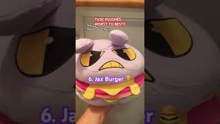 TADC Plushes worst to best! | #shorts #plush #digitalcircus #tadc #caine #pomni #jax #gangle #kinger