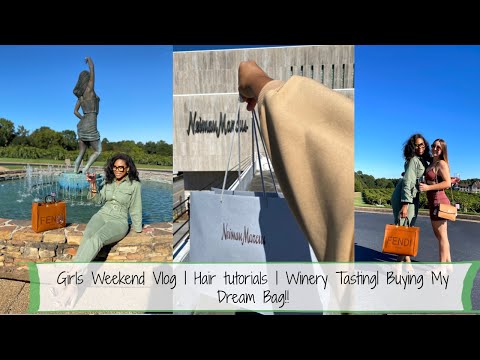 Girls Weekend Vlog In Atlanta| Hair tutorials | Winery Tasting In Atlanta | Buying My Dream Bag!!