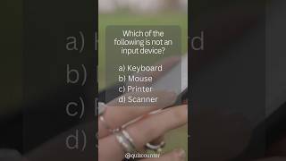 Input/Output Device: The Odd One Out #thequizcounter #computereducation #quiz #gk
