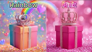 Choose your gift #chooseyourgift #rainbow #pink #gift #choose 