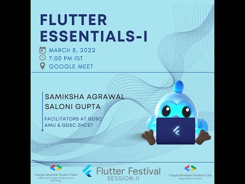 Flutter Festival ZHCET - Flutter Essentials - I