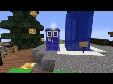 Minecraft TARDIS materialises