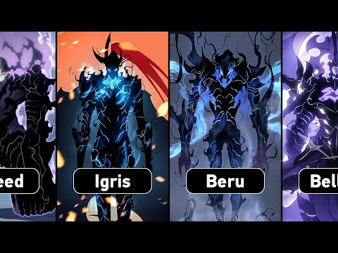 All Known Shadows in Solo Leveling
