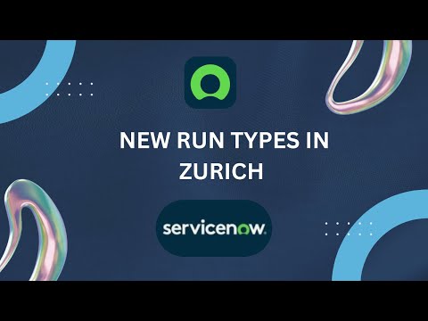New Run Types for Scheduled Jobs in Zurich Release