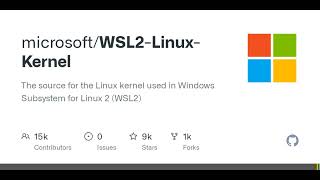 GitHub - microsoft/WSL2-Linux-Kernel: The source for the Linux kernel used in Windows Subsystem f...
