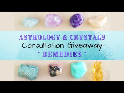 CRYSTALS for ASTROLOGICAL REMEDIATIONS (& giveaway)