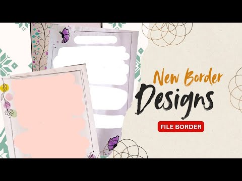 Simple Project File Border Designs| For Beginners | @LuminousX_LX
