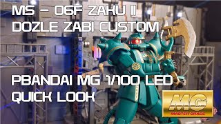 PBANDAI MG 1/100 MS - 06F DOZLE ZABI CUSTOM | 量産型ザクIIカスタム（ドズル・ザビ専用機）| 도즐 자쿠 | EP. 0010