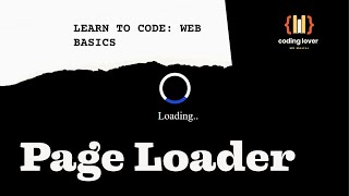 ⚡ Smooth Loading Spinner using HTML & CSS #htmlcss #pageforyou #coding