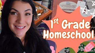 What Curriculum We’re Using for 1st Grade Homeschool | Realistic Look