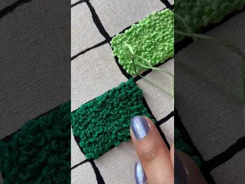 Hand embroidered french knots 🪀➿🪀 #embroidery #frenchknot #asmr #asmrsounds #modernembroidery