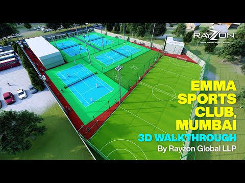 Emma Sports Club, Mumbai  |  3d walkthrough - by Rayzon Global LLP
